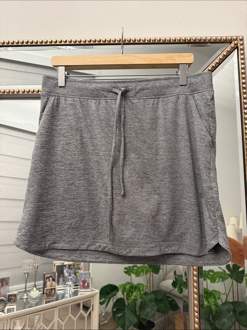 Skechers Women's Gray Drawstring Mini Skirt